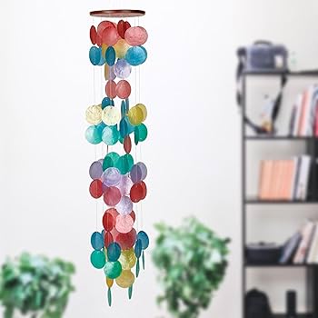 Amazon.com : Woodstock Chimes Capiz Waterfall Wind Chime, 40